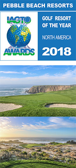 Pebble Beach Resorts Named 2018 North America Golf Resort of the Year by IAGTO